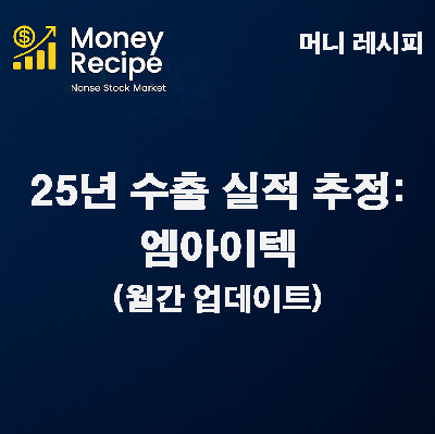 수출 실적 추정 : 엠아이텍 (2025년) – 월간 업데이트