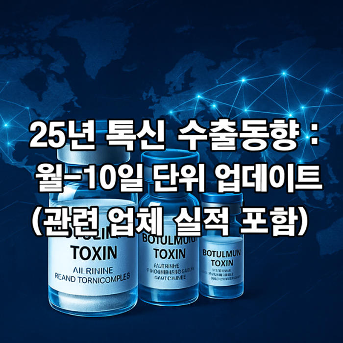25년 톡신 수출 동향