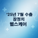 25년 8월 수출 잠정치 분석: 헬스케어