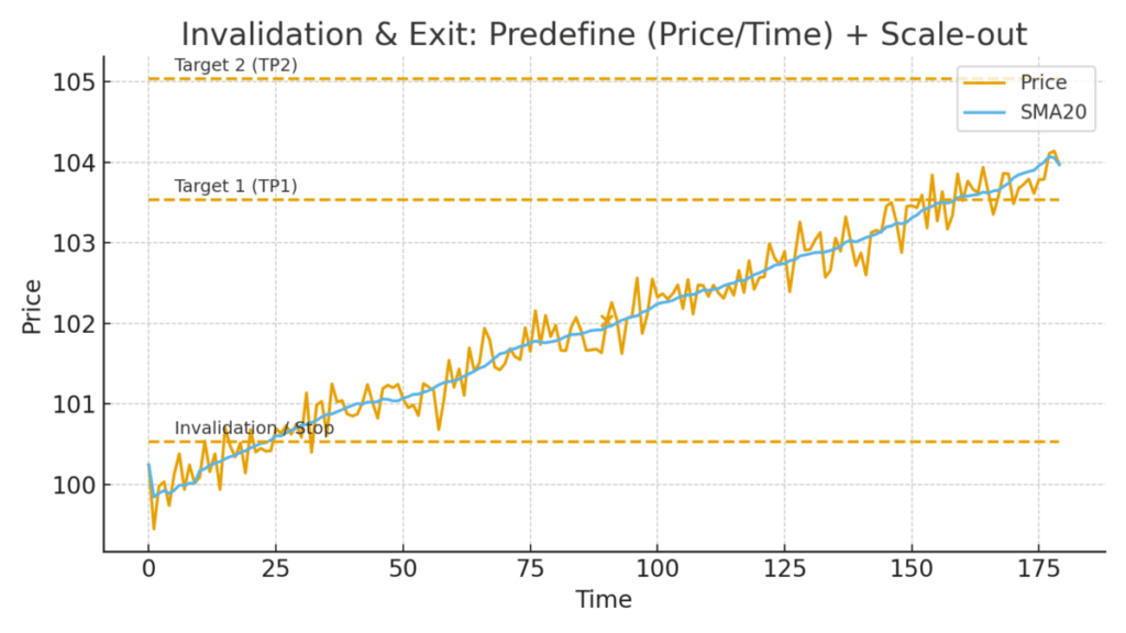 무효·청산 — 엔트리·손절·분할익절