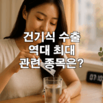 건기식 수출 역대 최대. 관련 종목은?