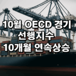 10월 OECD 경기선행지수 10개월 연속 상승