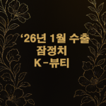 26년 1월 수출 잠정치 분석: K-뷰티